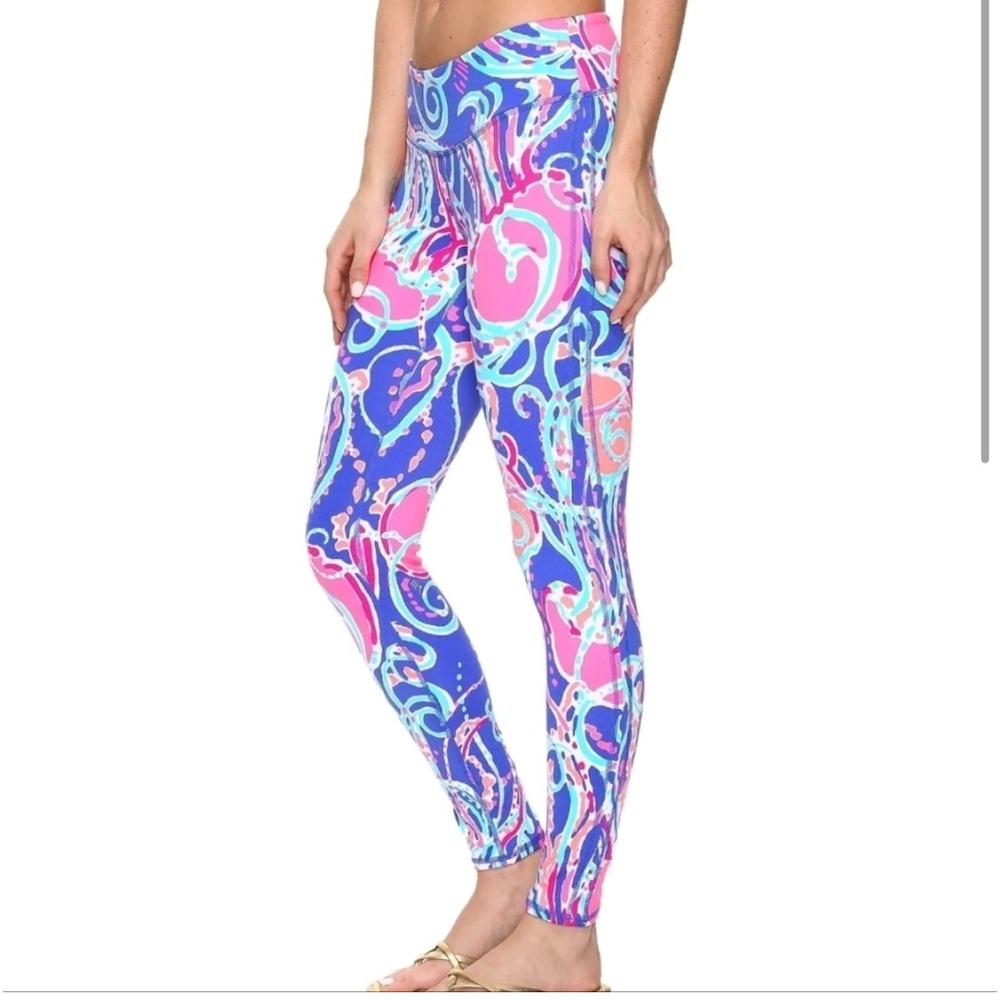 LILLY PULITZER LUXLETIC WEEKENDER LEGGINGS “JELLIES BE JAMMIN” SZ XL